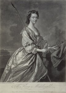 Flora MacDonald (1722-90), gravert av J. Faber, 1747 (mezzotintgravering) av Thomas Hudson