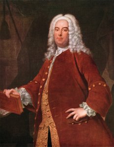 George Frideric Handel, 1685-1759, tysk komponist, ca 1750-tallet.