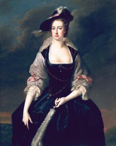 Lady Frances Courtenay, ca. 1741 av Thomas Hudson