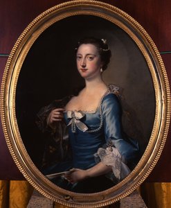 Portrett av Frances Thynne, Lady Hertford, senere hertuginne av Somerset (olje på lerret) av Thomas Hudson