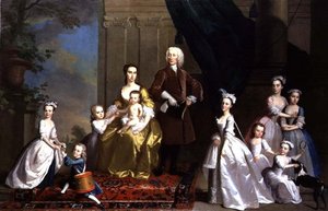 The Radcliffe Family, ca. 1738-42 (olje på lerret) av Thomas Hudson