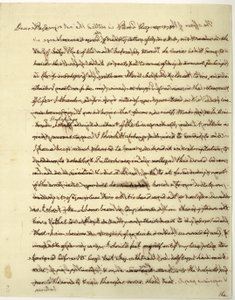Autografbrev signert som amerikansk minister til Frankrike, til Dr. John Page