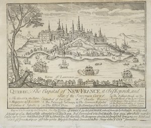 QUEBEC, hovedstaden i NEW-FRANCE, et bispedømme og sete for Soverain-domstolen av Thomas Johnston
