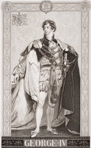 George IV (1762-1830) fra "Illustrasjoner av engelsk og skotsk historie" bind II (se 179434) av Thomas Lawrence