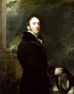 Portrett av Cropley Ashley Cooper, 6. jarl av Shaftesbury av Thomas Lawrence