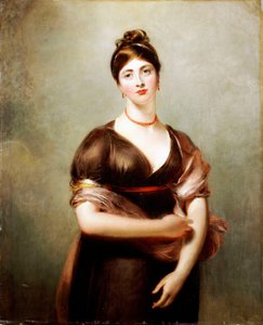 Portrett av Elizabeth Jennings, i positur av Venus de"Medici, 1798-99 av Thomas Lawrence