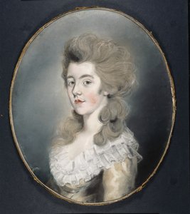 Portrett av Georgiana Spencer (pastell på papir) av Thomas Lawrence
