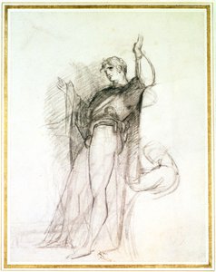 Portrett av John Philip Kemble som Hamlet (kritt på papir) av Thomas Lawrence