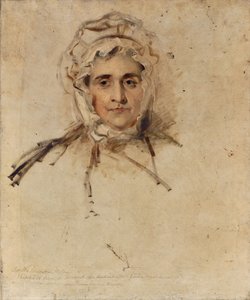 Portrett av Lucy Lawrence, kunstnerens mor, en skisse av Thomas Lawrence