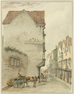 Back Street, ser sørover (akvarell på papir) av Thomas Leeson the Elder Rowbotham