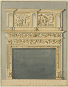 Skorstein ved 113 Redcliffe Street (akvarell på papir) av Thomas Leeson the Elder Rowbotham