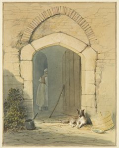 Inngang til våningshuset av Thomas Leeson the Elder Rowbotham