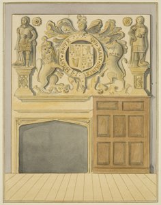 Peis hos Mr. Barne, Counterslip (akvarell på papir) av Thomas Leeson the Elder Rowbotham