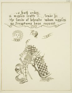 Rester av et veggmaleri på 46 Baldwin Street (penn og blekk på papir) av Thomas Leeson the Elder Rowbotham