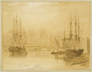 Ropewalk ved Wapping, West Indiaman 