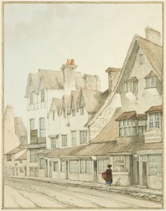 South Side of West Street, uten Lawfords Gate (blyant og akvarell på papir) av Thomas Leeson the Elder Rowbotham