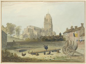 St Mary Redcliffe Church fra nord-øst av Thomas Leeson the Elder Rowbotham