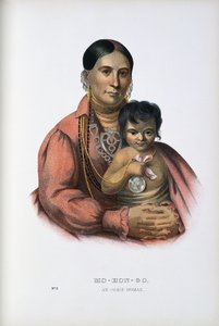 Do-Hon-Go, en Osage-kvinne av Thomas Loraine (after) McKenney