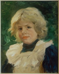 Portrett av en blond jente