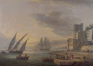 Napolibukta fra Posillipo, ca. 1829
