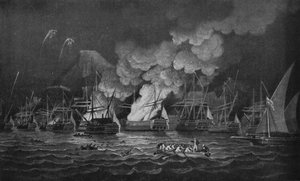 Forsvaret av Gibraltar, c1785 av Thomas Luny