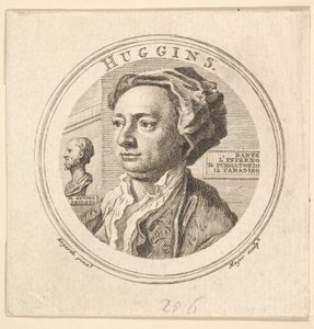 Portrett av William Huggins, oversetter av Ariosto, 1760. av Thomas Major
