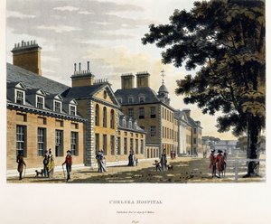 Chelsea Hospital, fra "A Picturesque Tour through the Cities of London and Westminster Illustrated", 1792-1801