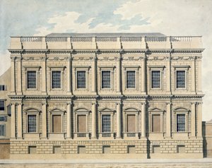 Utsikt over banketthuset i Whitehall, Westminster, ca. 1790