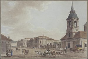 Liteyny Avenue i St. Petersburg, 1790 av Thomas Malton the Elder