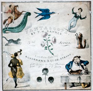 Hefte med instruksjoner for et Fantascope, 1833.
