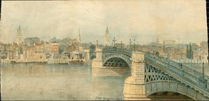 Panorama over Themsen, North Side, i 13 deler av Thomas Mann Baynes