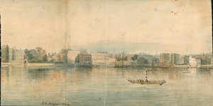 Panorama over Themsen, North Side, i 13 deler av Thomas Mann Baynes
