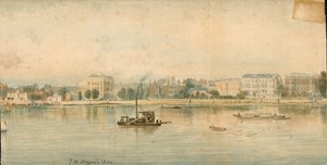 Panorama over Themsen, North Side, i 13 deler av Thomas Mann Baynes