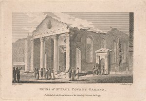 Ruinene av St. Paul Covent Garden av Thomas Medland