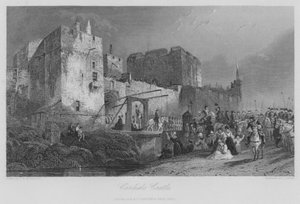 Carlisle Castle (gravering) av Thomas Miles II Richardson