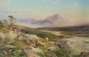 End of the Shoot, Loch Maree (akvarell på papir)