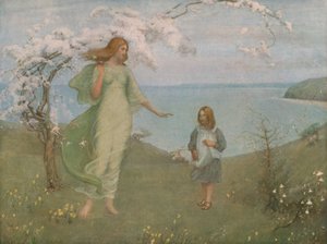 A Vision of Spring, 1901, c1930. av Thomas Millie Dow