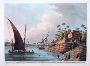 Arabian Summer House på kanalen Menouf, Egypt, 1801