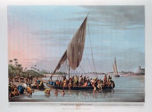 Ferge i nærheten av Nedssili, Egypt, 1801