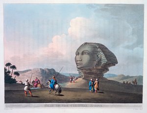 Leder for den kolossale sfinxen, Giza, Egypt, 1801