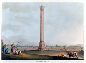 Pompeys søyle, Alexandria, Egypt, 1802