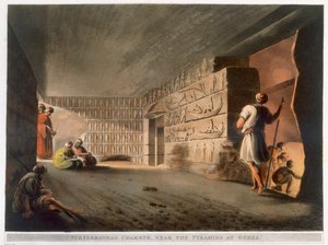 'Underjordisk kammer nær pyramidene i Giza', 1802