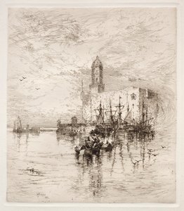 U Lua, slottet i San Juan, v. Cruz, 1884. av Thomas Moran
