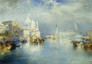 Canal Grande, Venezia, 1903 av Thomas Moran