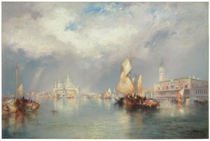 Canal Grande, Venezia, 1905 av Thomas Moran