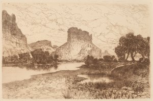 Green River, Wyoming-territoriet av Thomas Moran
