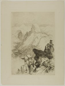 Half-Dome, utsikt fra Moran Point av Thomas Moran