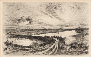 Soloppgang av Thomas Moran