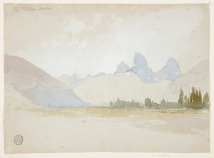 The Tetons, Idaho av Thomas Moran