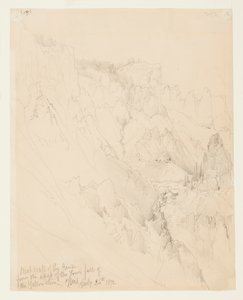 West Wall of the Canyon, Yellowstone av Thomas Moran